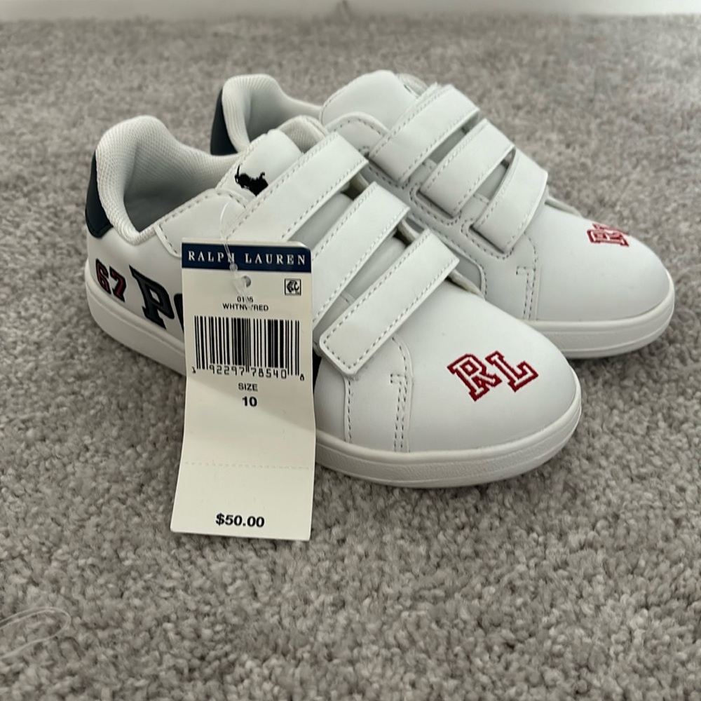 Polo sneakers new with tags size 10